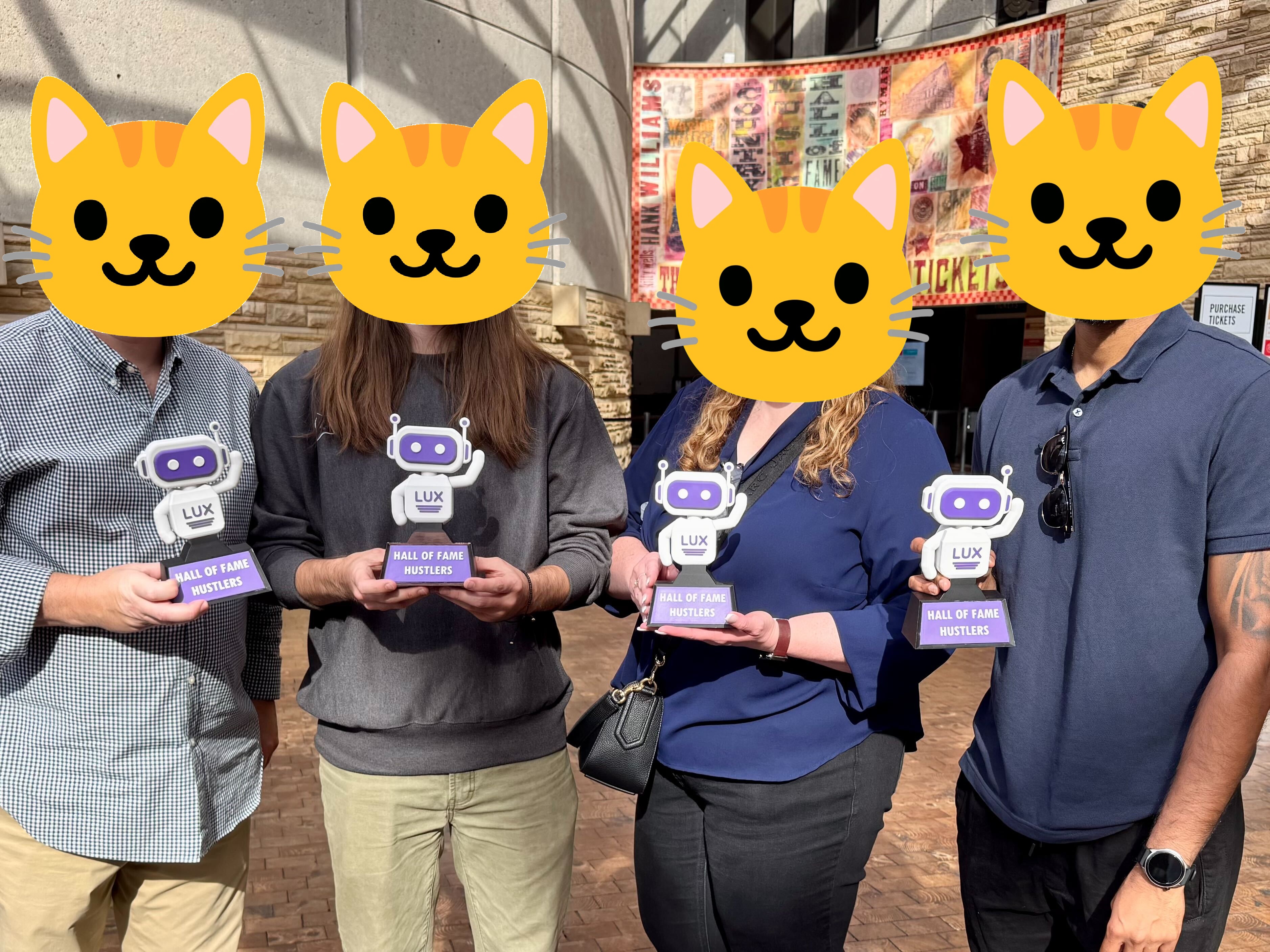 Company robot awards.