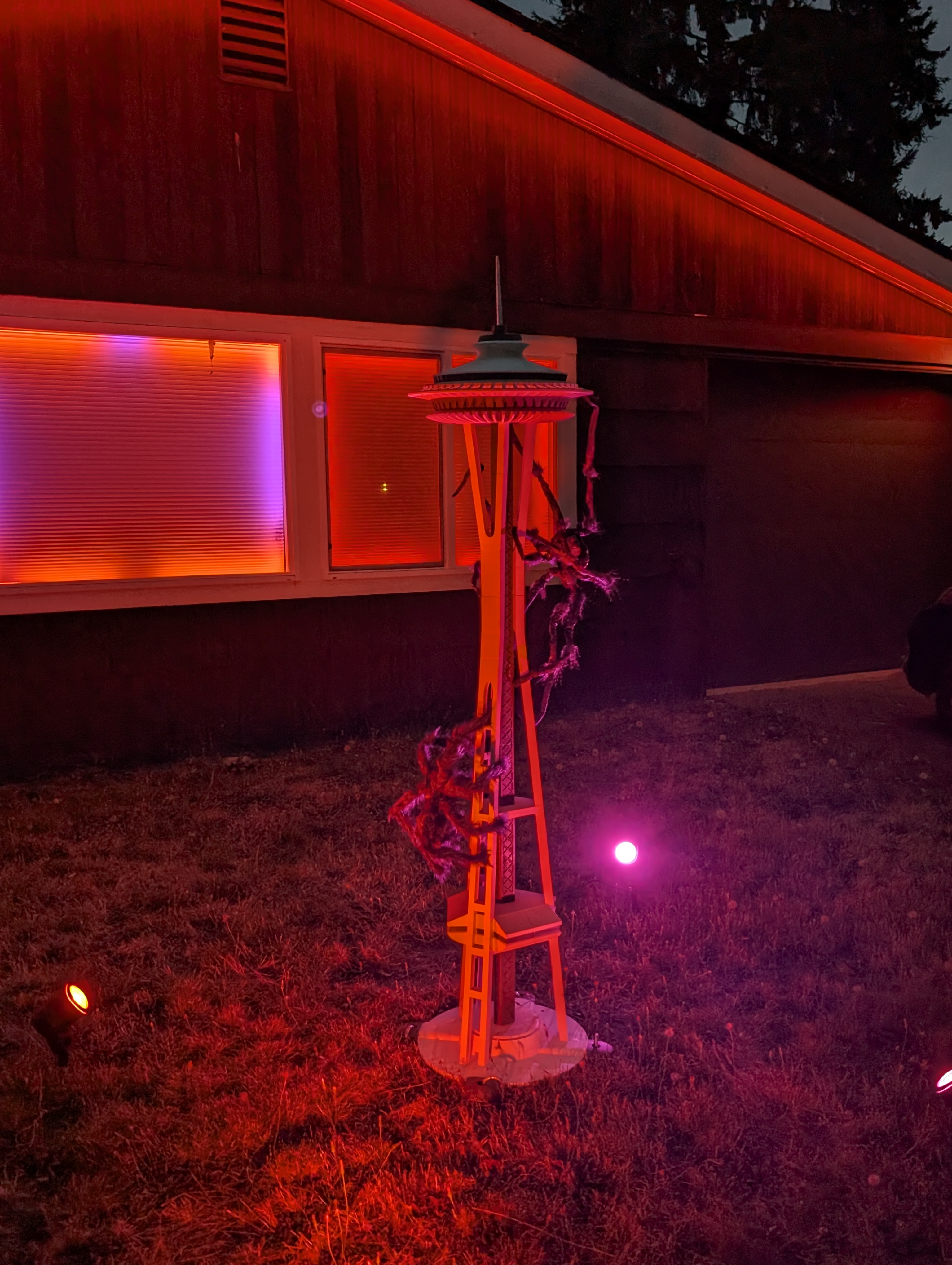 Large 3D printed Space Needle display piece.